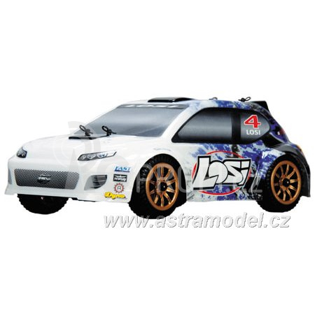 RC auto Losi Micro-Rally Car 1:24 4WD, bílý/modrý