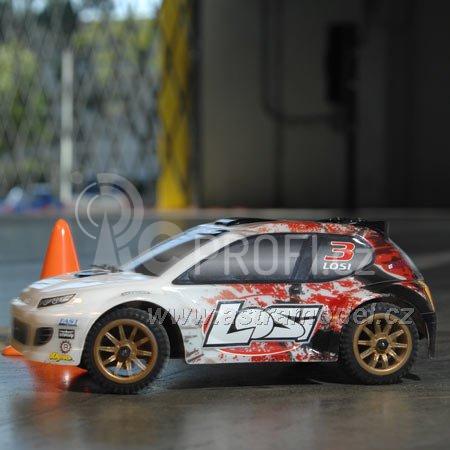 RC auto Losi Micro-Rally Car 1:24 4WD, bílý/modrý