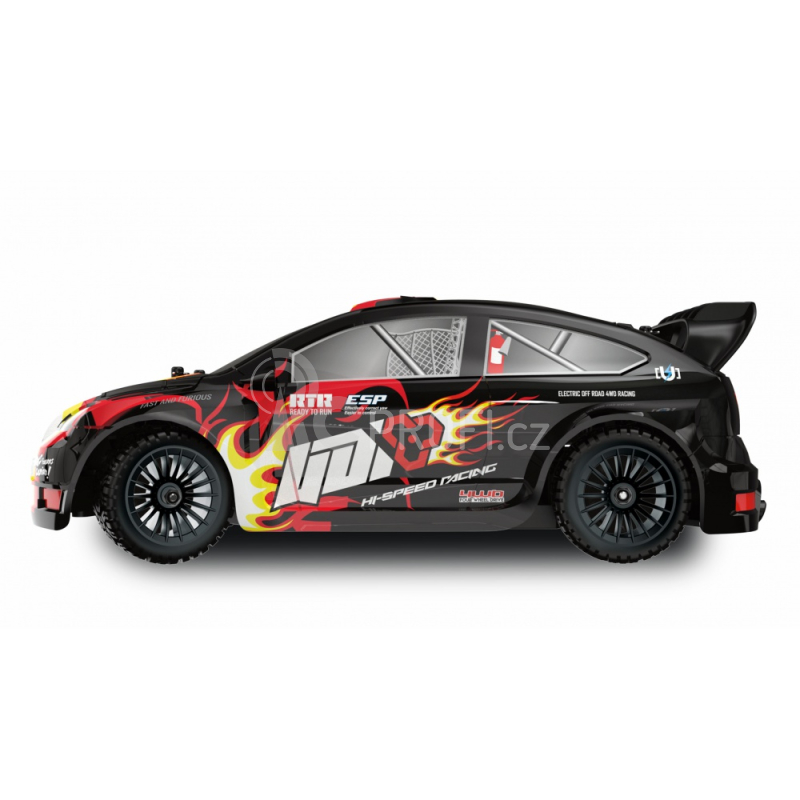 RC auto FR16 Rallye Drift Sports Car, černá