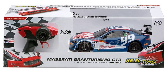 RC auto Maserati Granturismo GT3, modrá