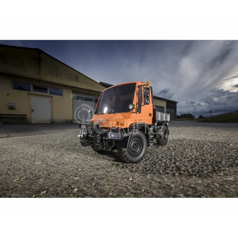 RC auto MB Unimog U300, oranžová
