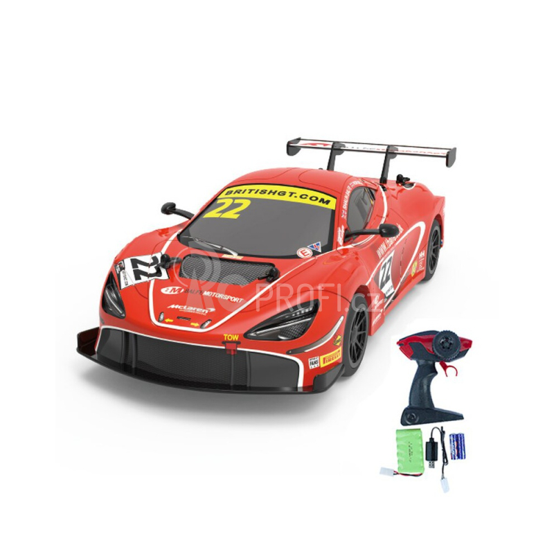 RC auto MC Laren 720S GT3, červená