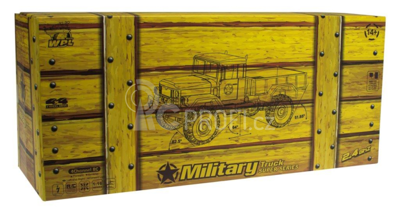 BAZAR - RC auto Military Truck, písková