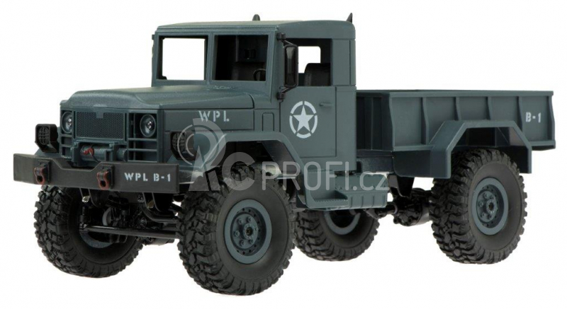 BAZAR - RC auto Military Truck, šedá