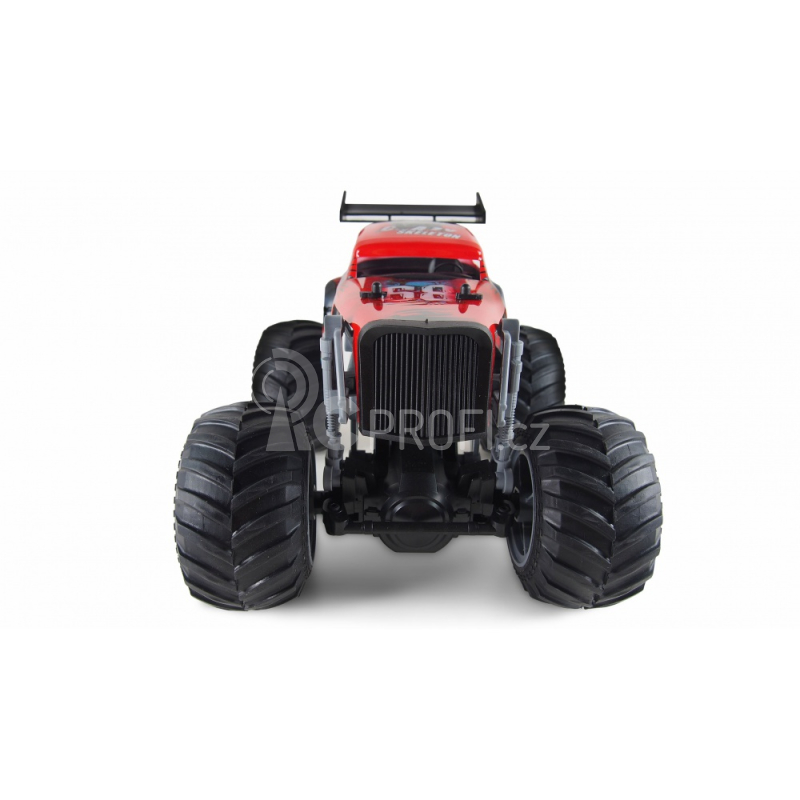 RC auto Monster Truck Crazy Hot Rod, červená