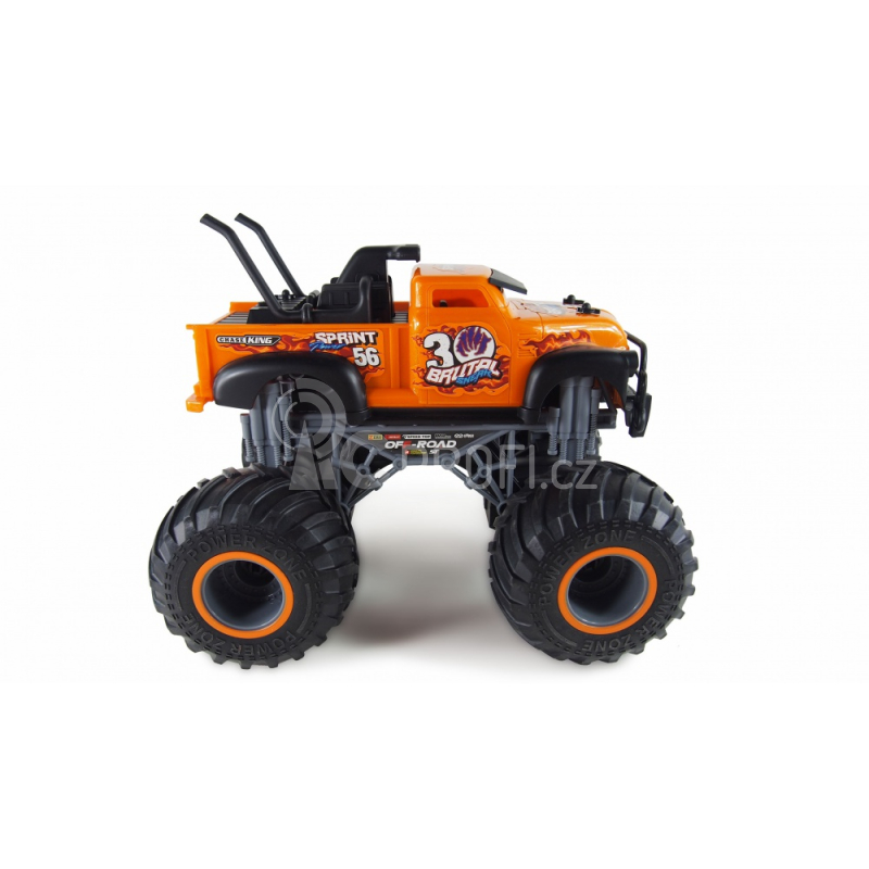 RC auto Monster Truck Crazy, oranžová