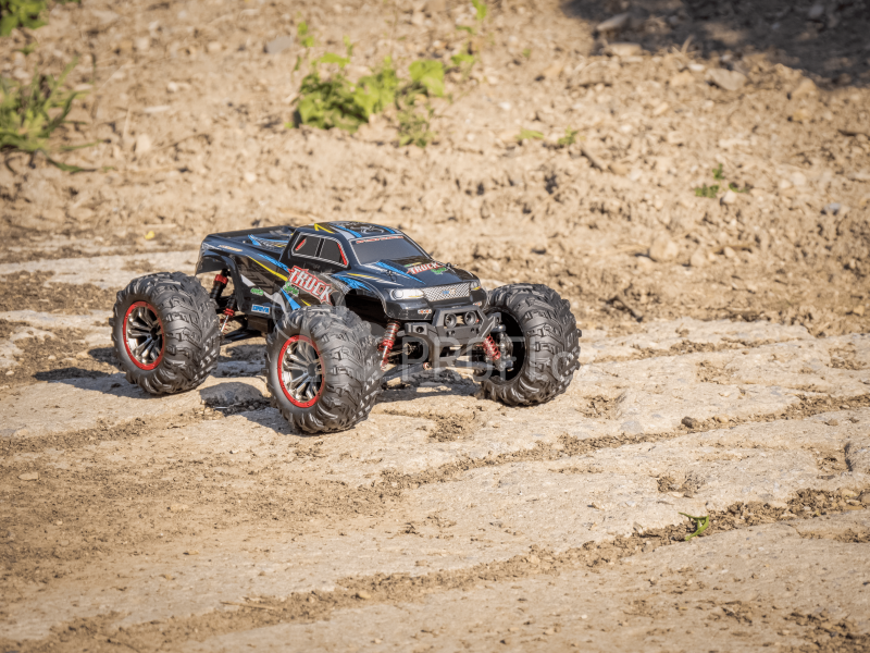 RC monster truck 9125, červená + náhradní baterie