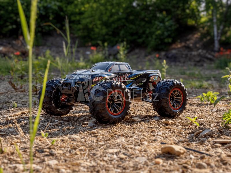 RC monster truck 9125, červená + náhradní baterie