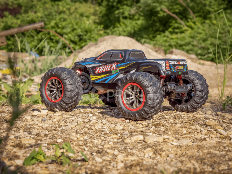 RC monster truck 9125, červená + náhradní baterie