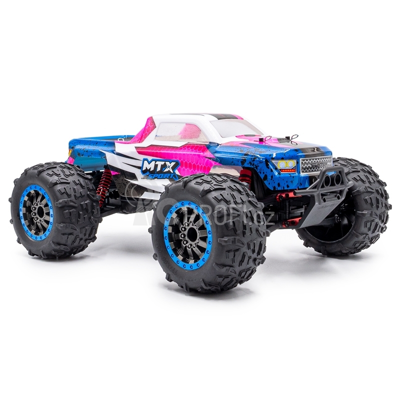 RC auto MTX elektro Offroad Truggy, růžovo/fialovo/modrá