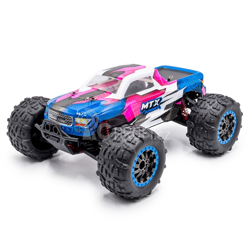 RC auto MTX elektro Offroad Truggy, růžovo/fialovo/modrá