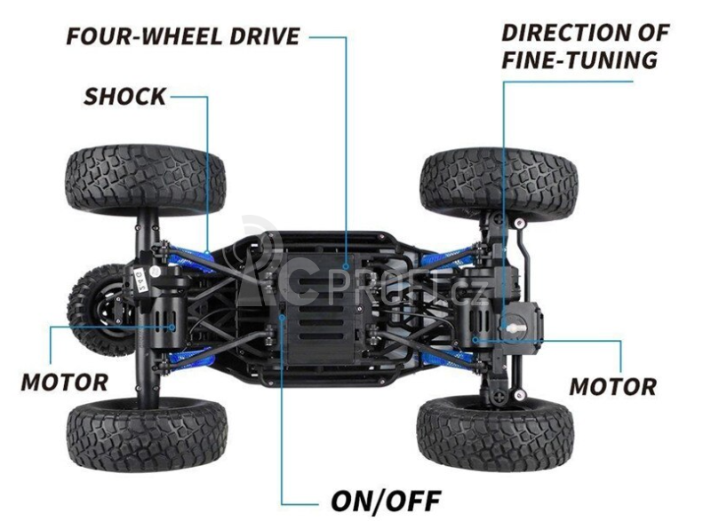 RC auto MZ-CLIMB crawler 1:14, modrá