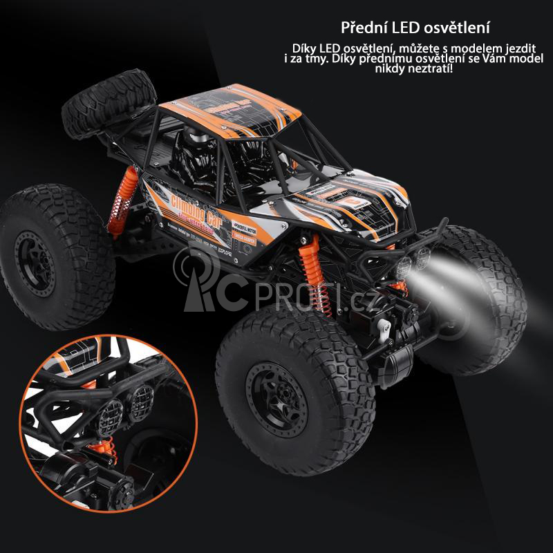 RC auto MZ-CLIMB XXL, oranžová