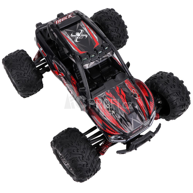 RC auto Q902C Spirit brushless, červená + náhradní baterie