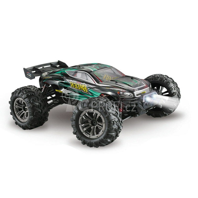 RC auto Q903C Spirit brushless, zelená + náhradní baterie