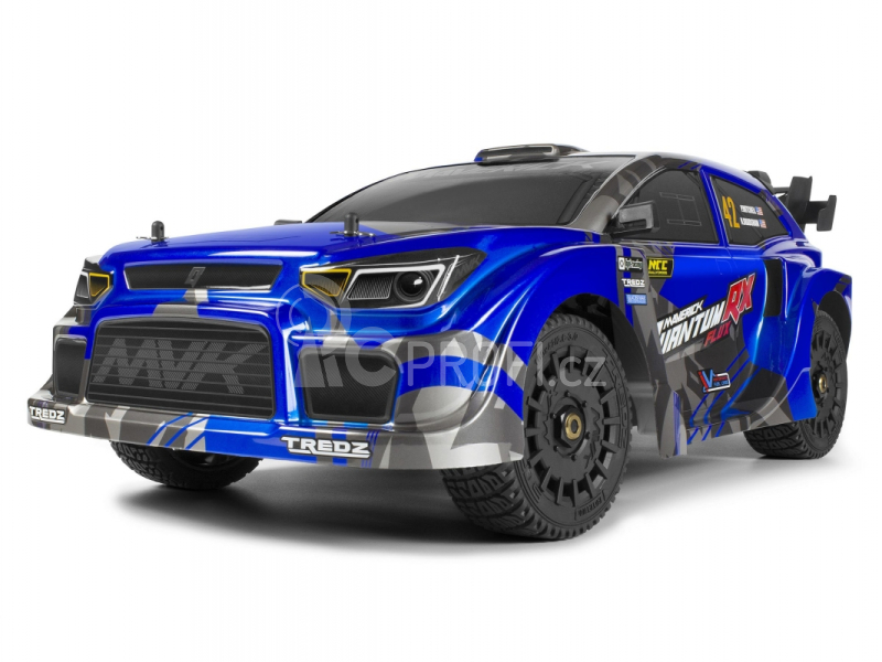 RC auto QuantumRX Flux 4S 1/8 4WD Rally Car, modrá