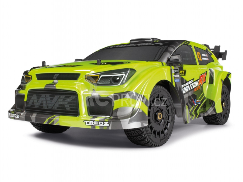 RC auto QuantumRX Flux 4S 1/8 4WD Rally Car, zelená