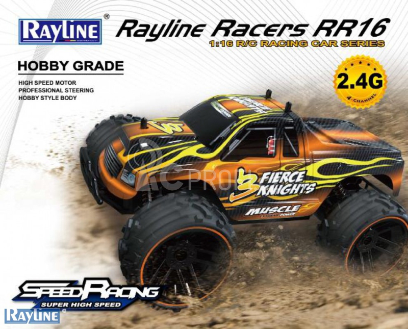 RC auto Racers Monster, oranžová