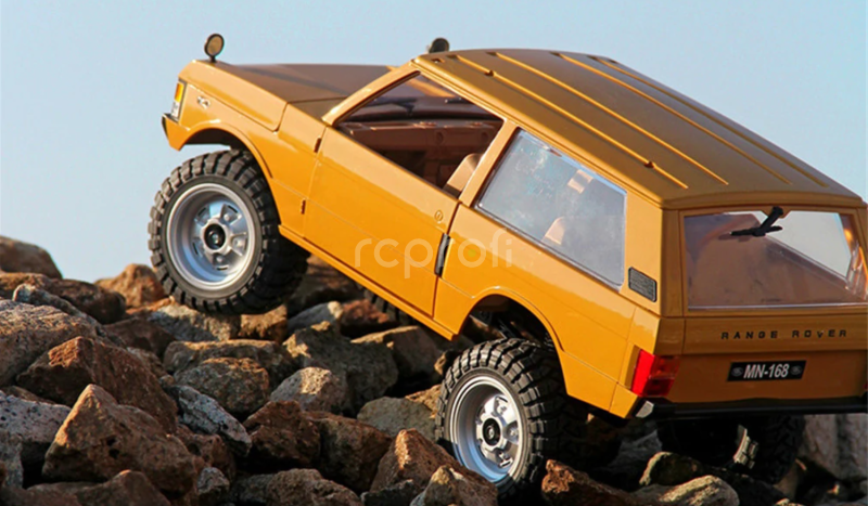 RC auto Range Rover 1970, žlutá + náhradní baterie