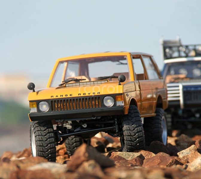 RC auto Range Rover 1970, žlutá + náhradní baterie