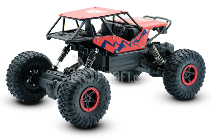 RC auto RMT Rock Buster, červená + náhradní baterie