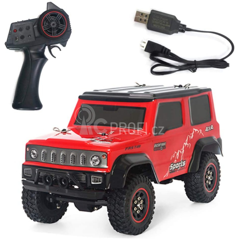RC auto S-idee Crawler, červená