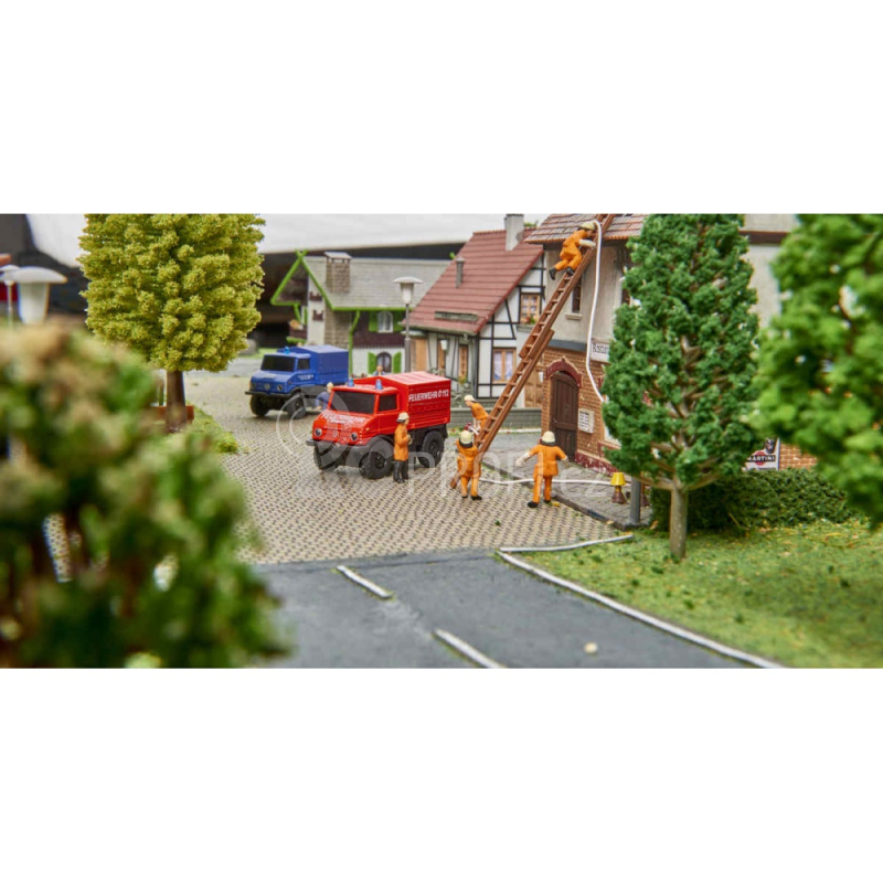 RC auto s přívěsem MB Unimog U406