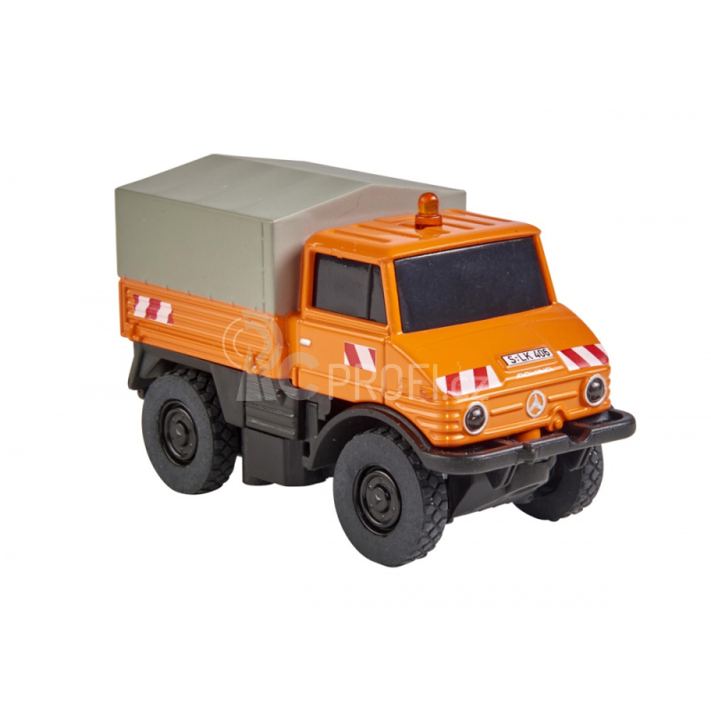 RC auto s přívěsem MB Unimog U406