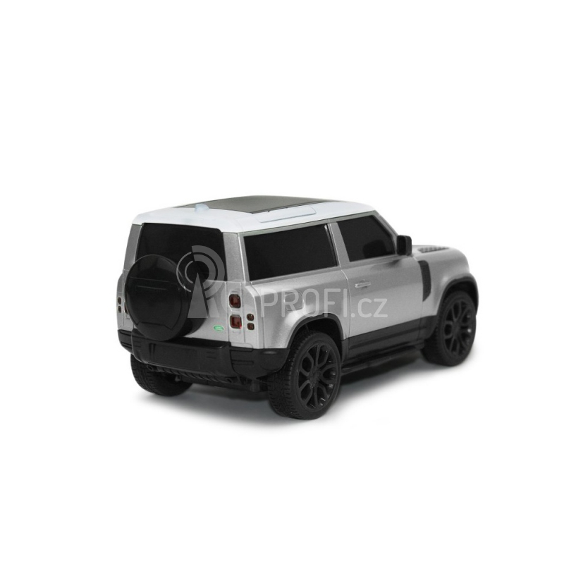 RC auto Siva Land Rover Defender 90, stříbrná
