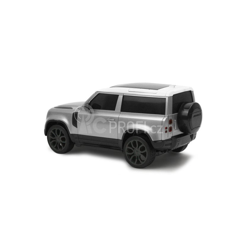 RC auto Siva Land Rover Defender 90, stříbrná