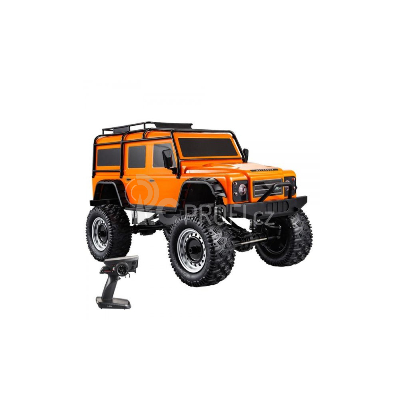 RC auto Siva Land Rover Defender, oranžová