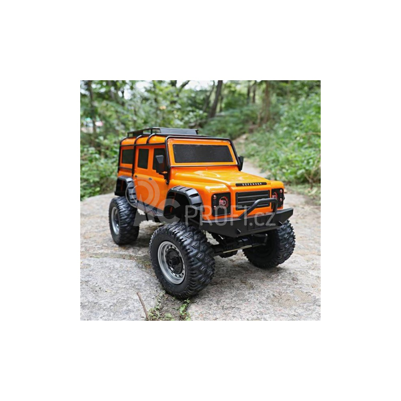 RC auto Siva Land Rover Defender, oranžová