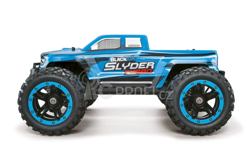 RC auto Slyder MT Turbo Brushless Monster Truck 1/16 RTR, modrá