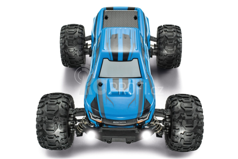 RC auto Slyder MT Turbo Brushless Monster Truck 1/16 RTR, modrá