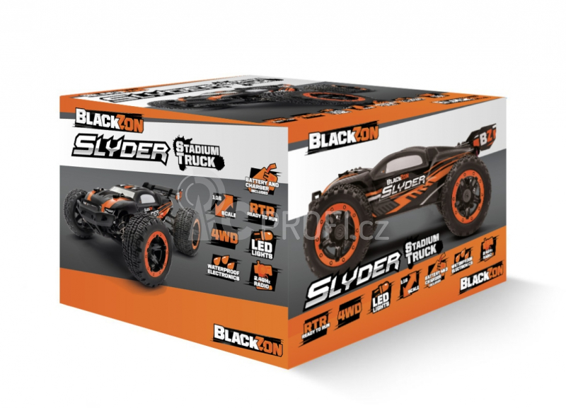 RC auto Slyder ST Stadium Truck 1/16 RTR, oranžová