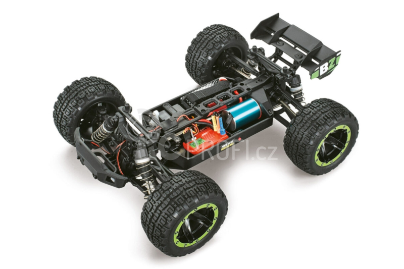 RC auto Slyder ST Turbo Brushless Truggy 1/16 RTR, zelená