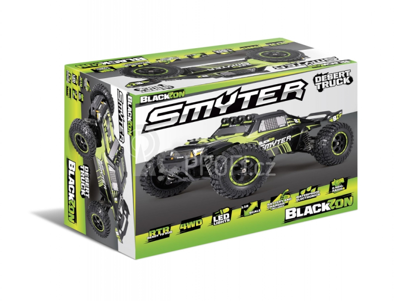 RC auto Smyter DT 1/12 4WD Electric Desert Truck, zelená