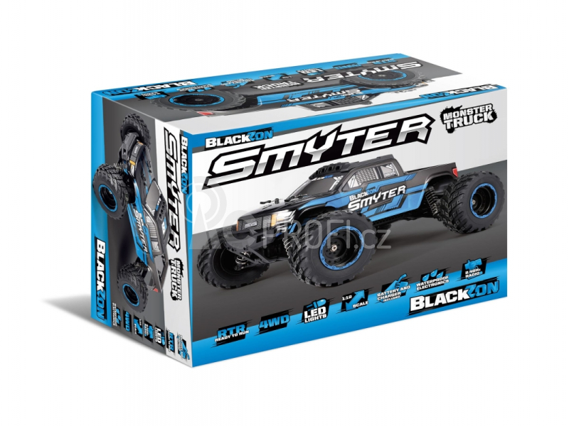 RC auto Smyter MT 1/12 4WD Electric Monster Truck, modrá