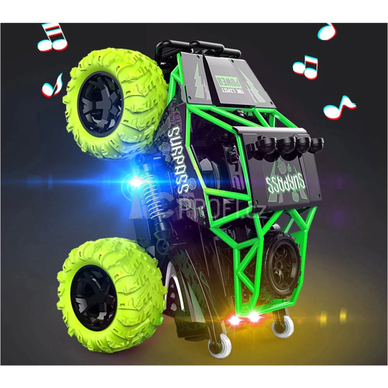 RC auto Surpass Stunt, zelená