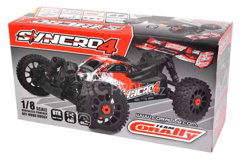 RC auto SYNCRO-4 - BUGGY 4WD 3-4S - RTR, zelená