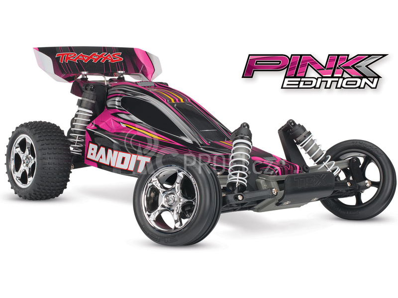 RC auto Traxxas Bandit 1:10 RTR, červenočerná