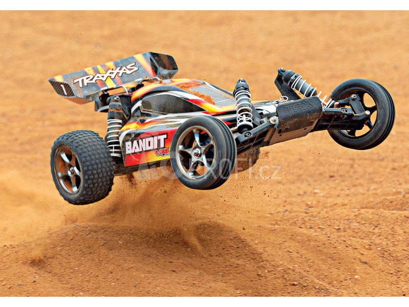 RC auto Traxxas Bandit 1:10 VXL TQi, červená