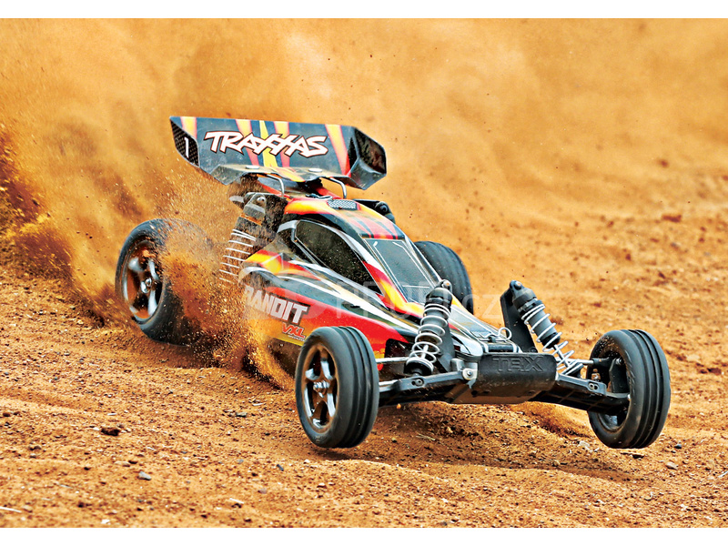 RC auto Traxxas Bandit 1:10 VXL TQi, červená