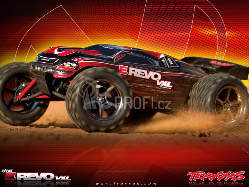 RC auto Traxxas E-Revo 1:16 VXL TQi RTR, černá