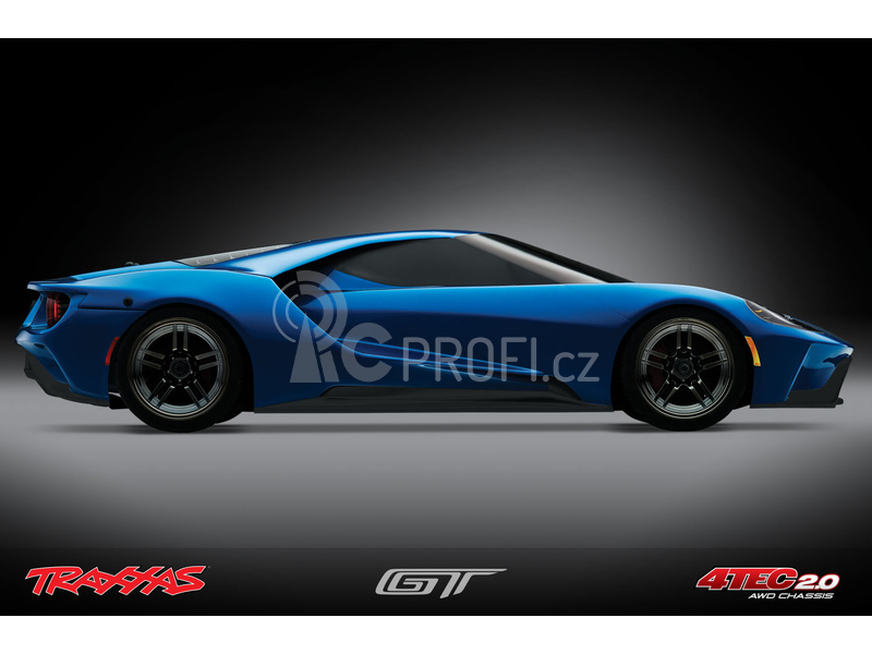 RC auto Traxxas Ford GT TQi, modrá