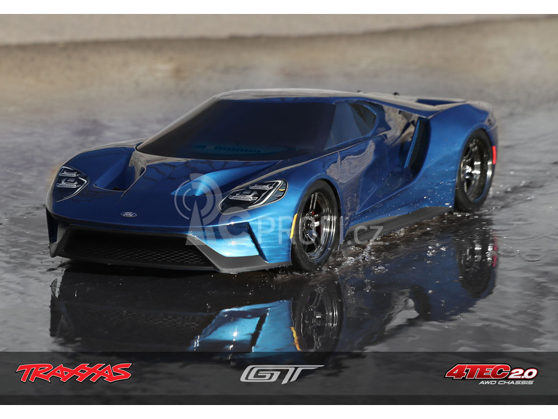 RC auto Traxxas Ford GT TQi, modrá