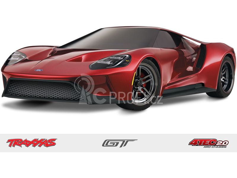 RC auto Traxxas Ford GT TQi, stříbrná