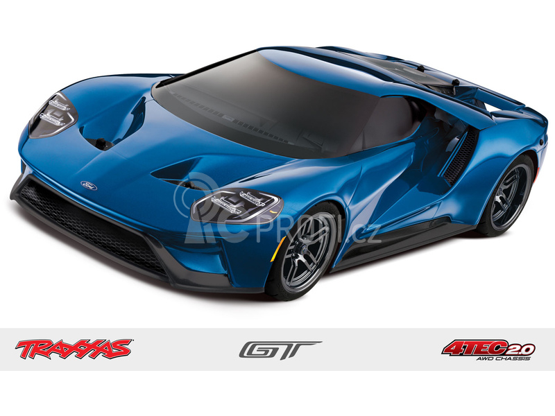 RC auto Traxxas Ford GT TQi, stříbrná