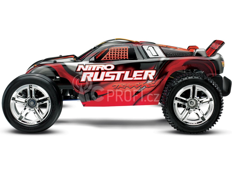 RC auto Traxxas Nitro Rustler truggy