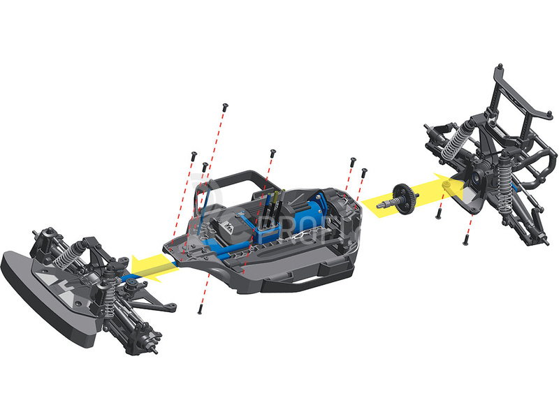 RC auto Traxxas Rally 1:10 4WD VXL TQi Bluetooth